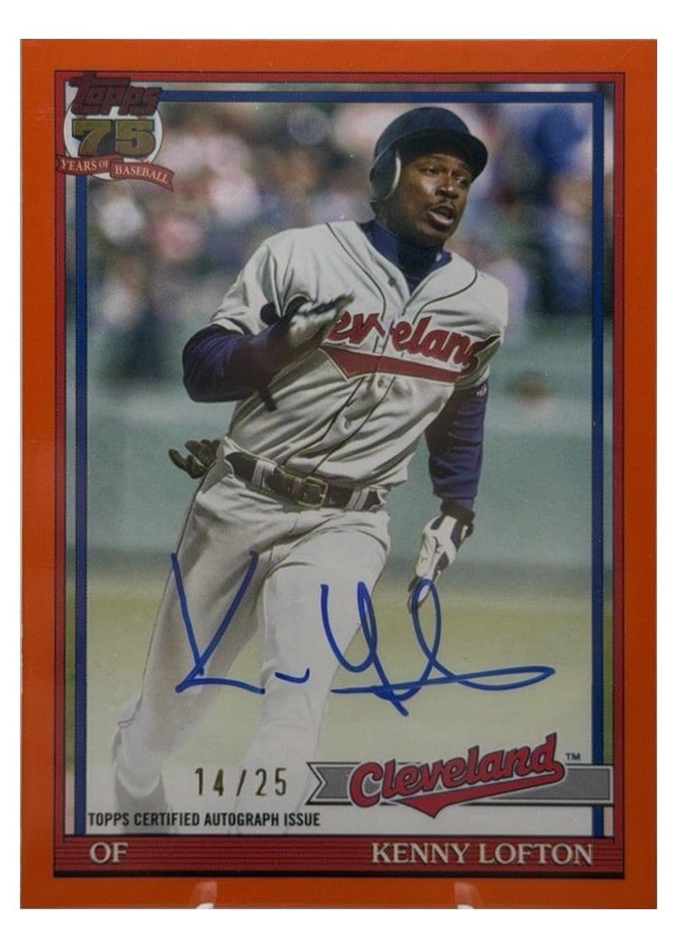 2026 Topps 1991 Topps Autographs Kenny Lofton #91A-KL card