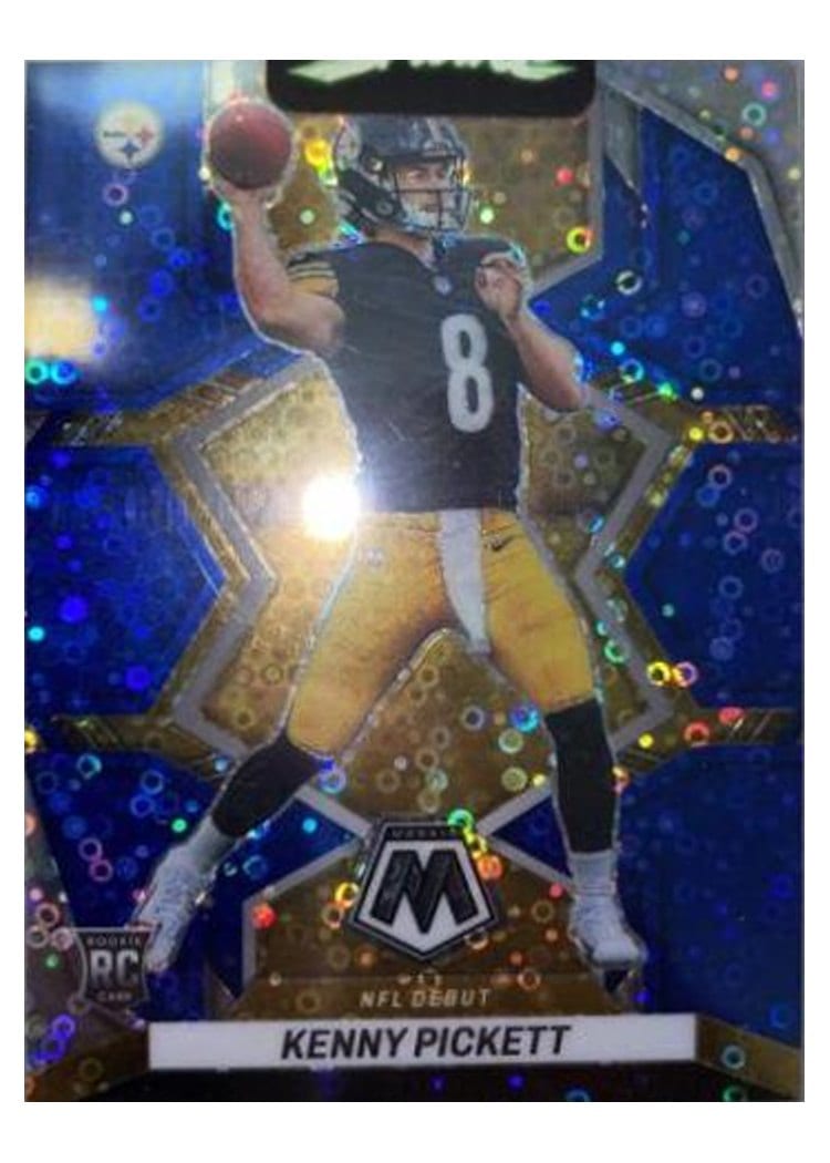 2022 Panini Mosaic Kenny Pickett No Huddle Blue #301 card