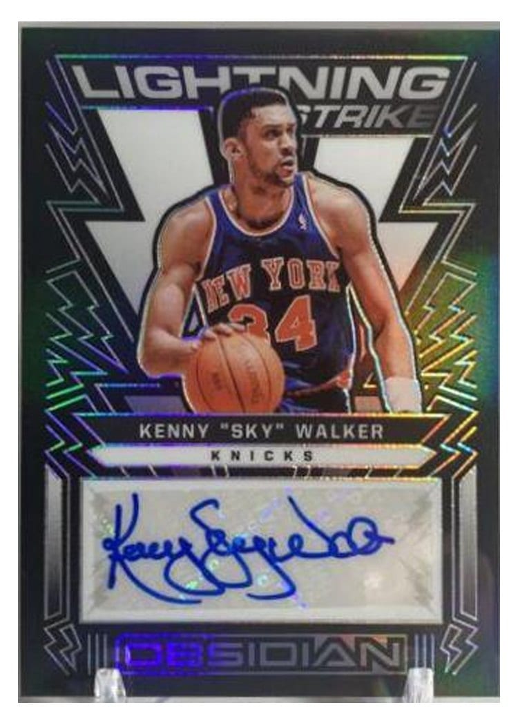 2021-22 Panini Obsidian Lightning Strike Signatures Kenny "Sky" Walker #LSS-SKY card