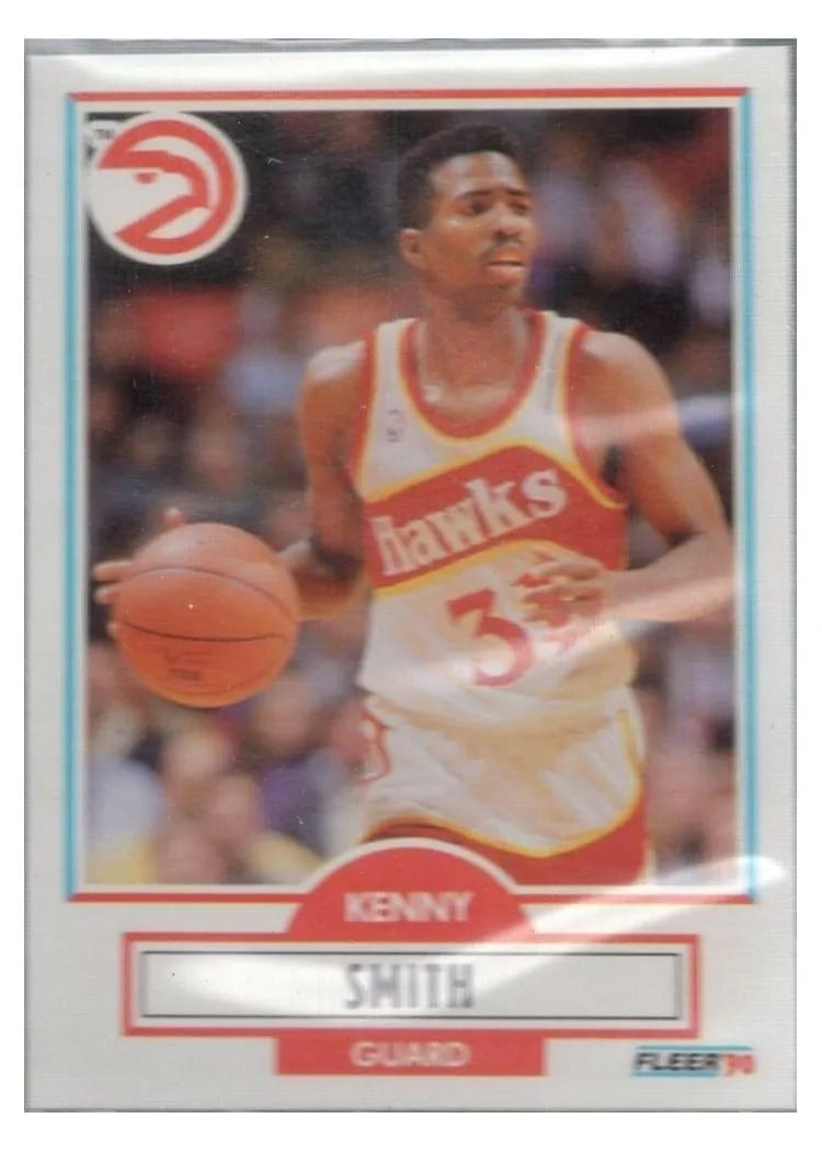 1990 Fleer Kenny Smith #4 card