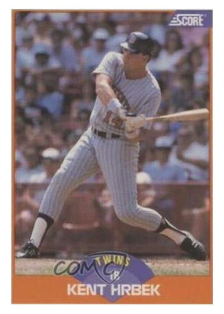 1989 Score Kent Hrbek #382 card