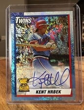 2021 Topps All-Star Rookie Cup Autographs HoloFractor Kent Hrbek #LCA-KH card
