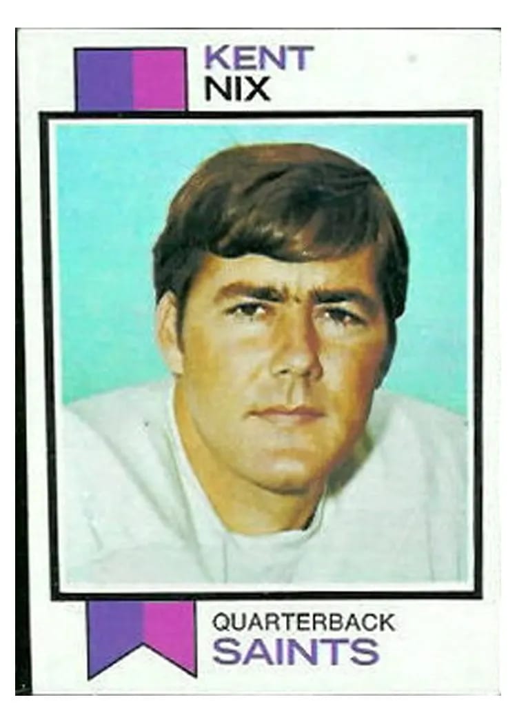 1973 Topps Kent Nix #76 card