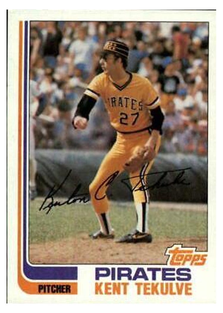 1982 Topps Kent Tekulve #485 card