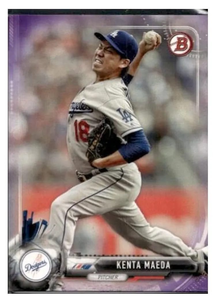 2017 Bowman Base Set Kenta Maeda #2 card