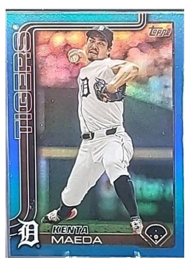 2025 Topps Base Set Kenta Maeda Blue Rainbow #91 card