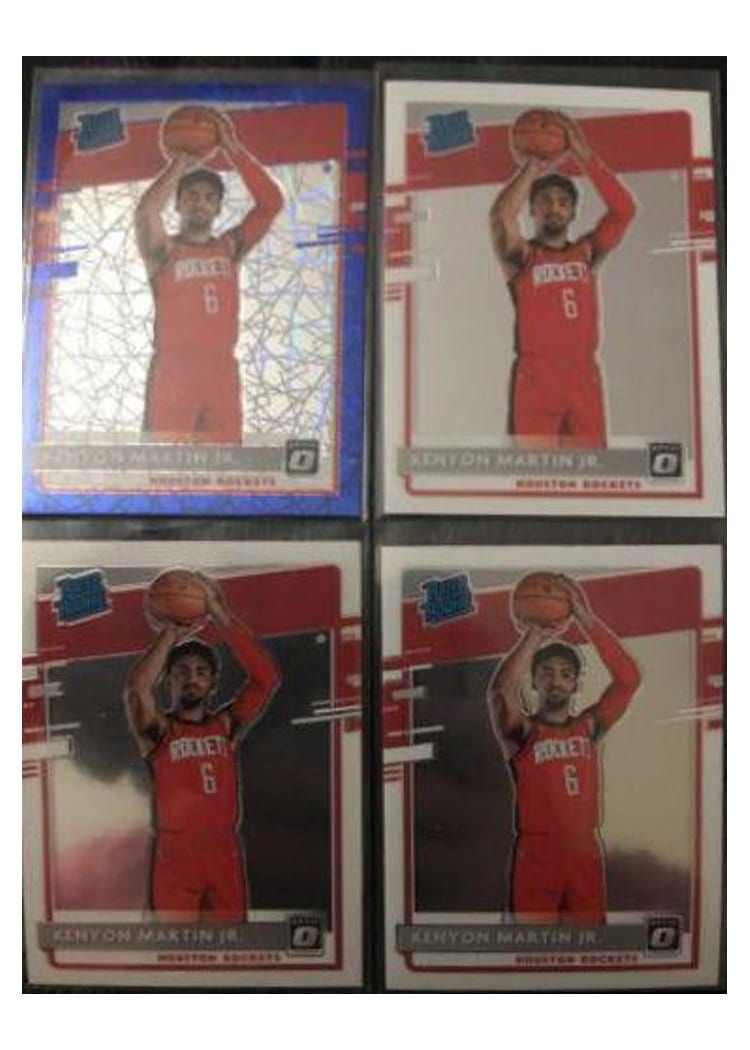 2020-21 Donruss Optic Base Set Kenyon Martin Jr. Blue Velocity #197 card