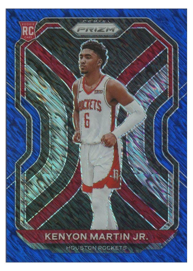 2020-21 Panini Prizm Base Set Kenyon Martin Jr. Blue Shimmer Prizm #265 card