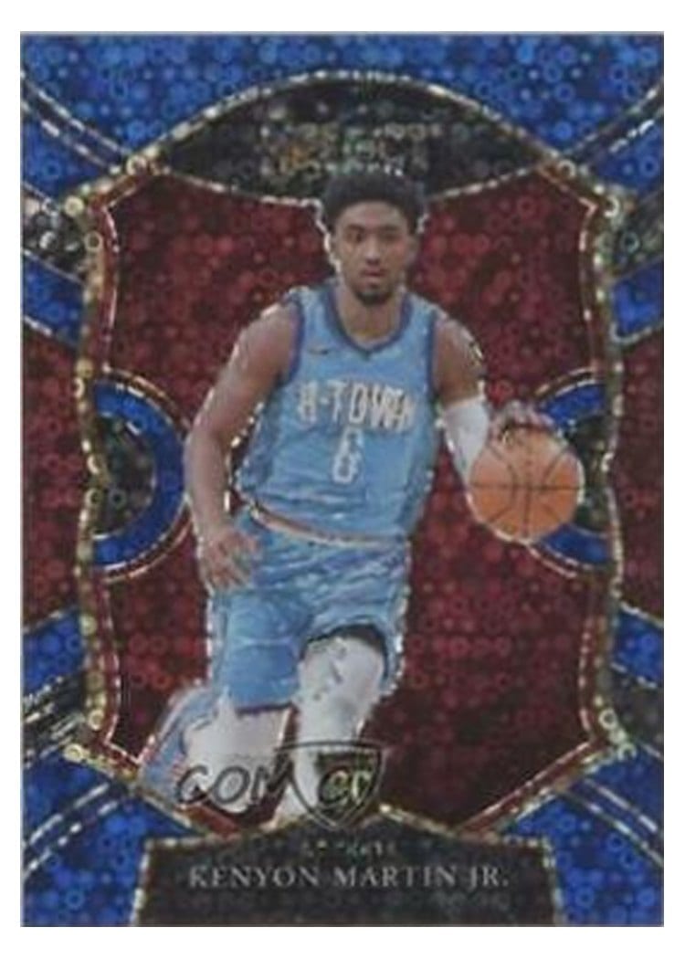 2020-21 Panini Select Base Set Kenyon Martin Jr. Blue Disco Prizm #98 card