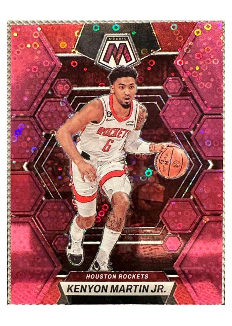 2022-23 Panini Mosaic Base Set Kenyon Martin Jr Fast Break Pink #29 card