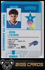 2024 Panini Contenders Permit to Dominate Keon Coleman #24 card