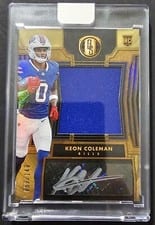 2024 Panini Gold Standard Rookie Jersey Autographs Jumbo Keon Coleman #251 card