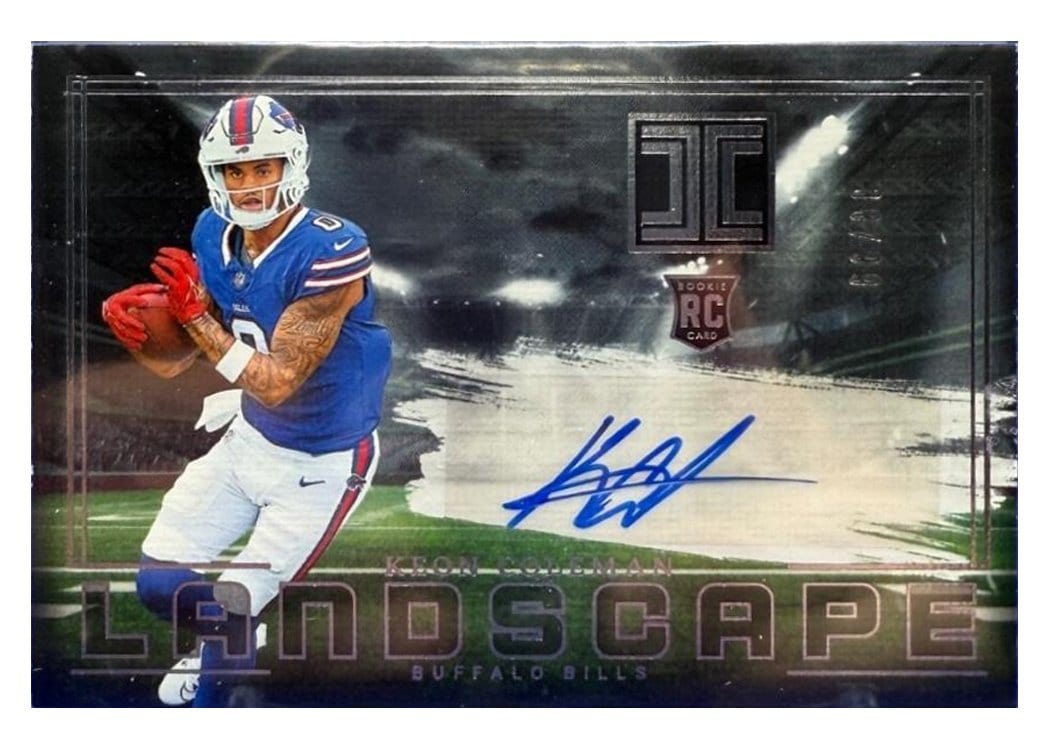 2024 Panini Impeccable Rookie Landscape Keon Coleman #9 card