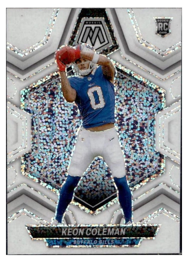 2024 Panini Mosaic Base Set Keon Coleman White Sparkle #333 card