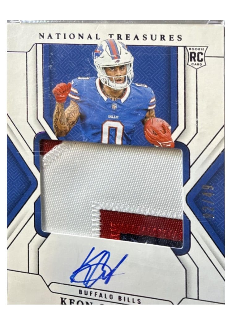 2024 Panini National Treasures Base Set Keon Coleman #172 card