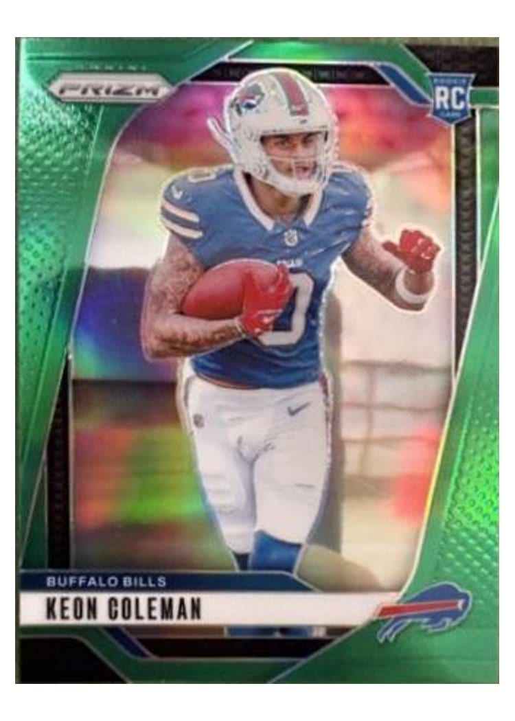 2024 Panini Prizm Base Set Keon Coleman Green #362 card