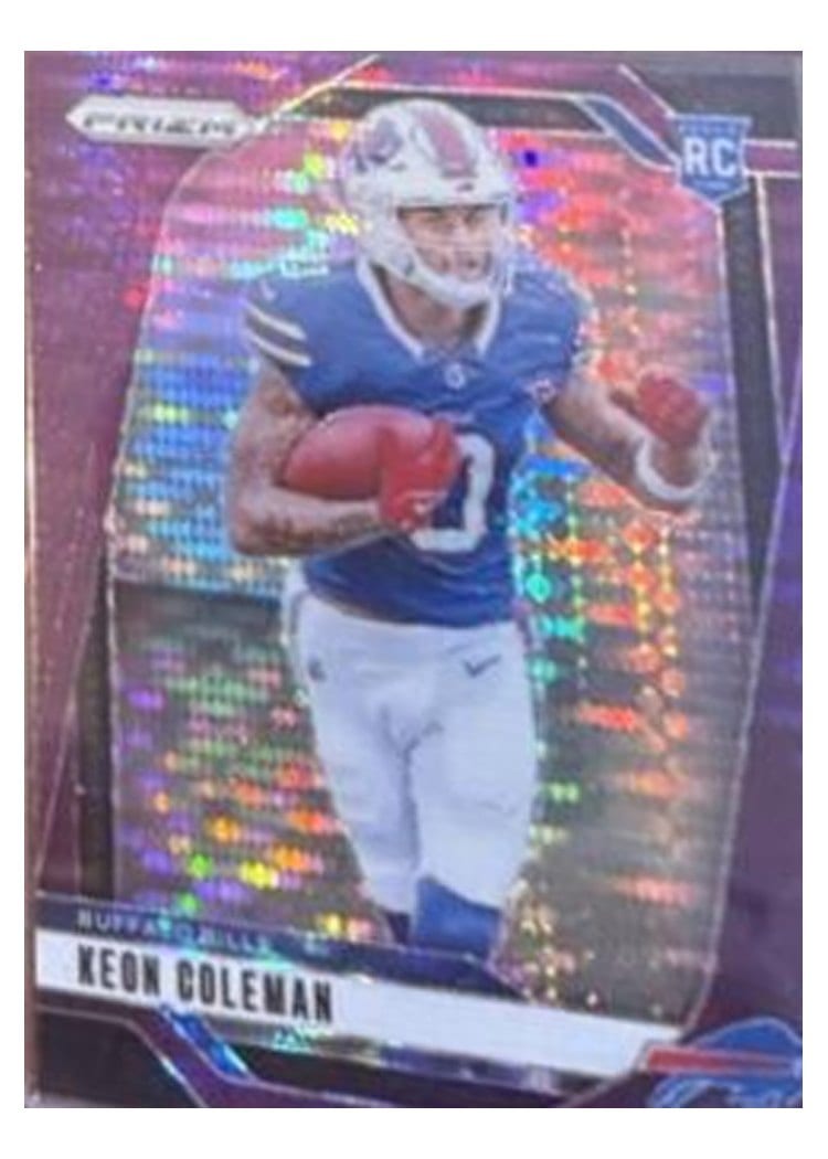 2024 Panini Prizm Base Set Keon Coleman #362 card