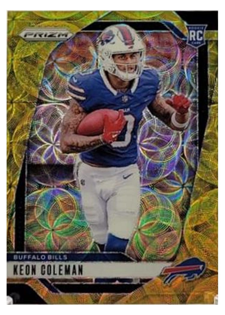 2024 Panini Prizm Base Set Keon Coleman Choice Gold #362 card