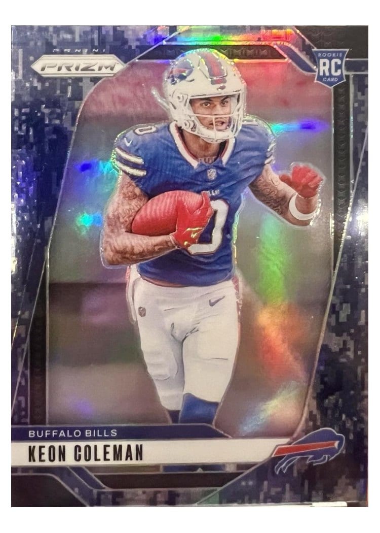 2024 Panini Select Base Set Keon Coleman Blue Disco Prizm #280 card