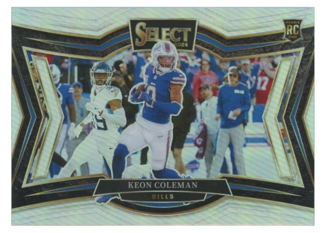 2024 Panini Select Base Set Keon Coleman Silver Prizm #458 card