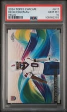 2024 Topps Chrome Helix Keon Coleman #H-17 card