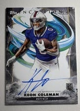 2024 Topps Inception Rookie Autographs Keon Coleman #RA-KC card