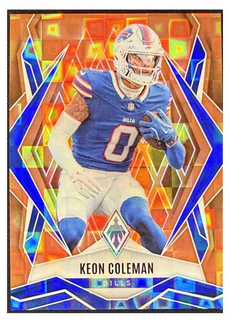 2025 Panini Phoenix Base Set Keon Coleman Orange Pandora #25 card