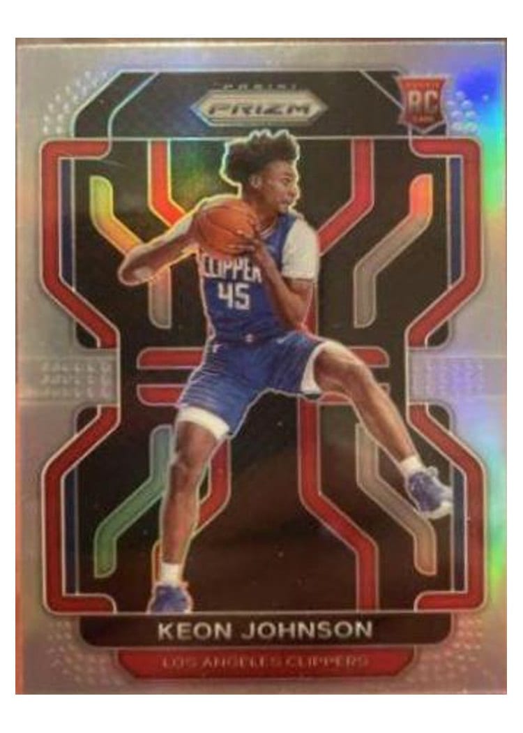 2021-22 Panini Prizm Base Set Keon Johnson Silver Prizm #326 card