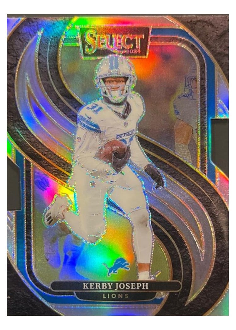 2024 Panini Select Base Set Kerby Joseph Silver Prizm Die-Cut #177 card