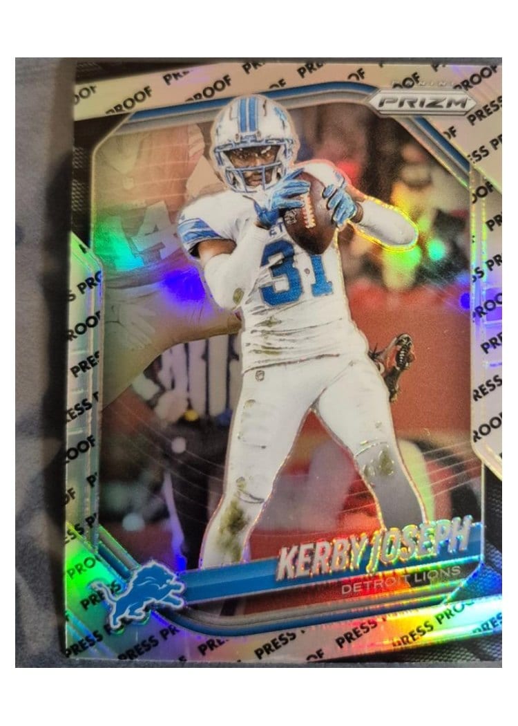 2025 Panini Prizm Base Set Kerby Joseph #41 card