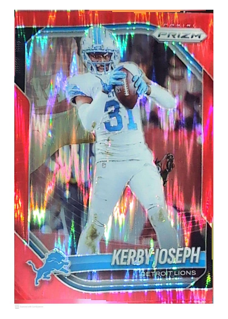 2025 Panini Prizm Base Set Kerby Joseph #41 card