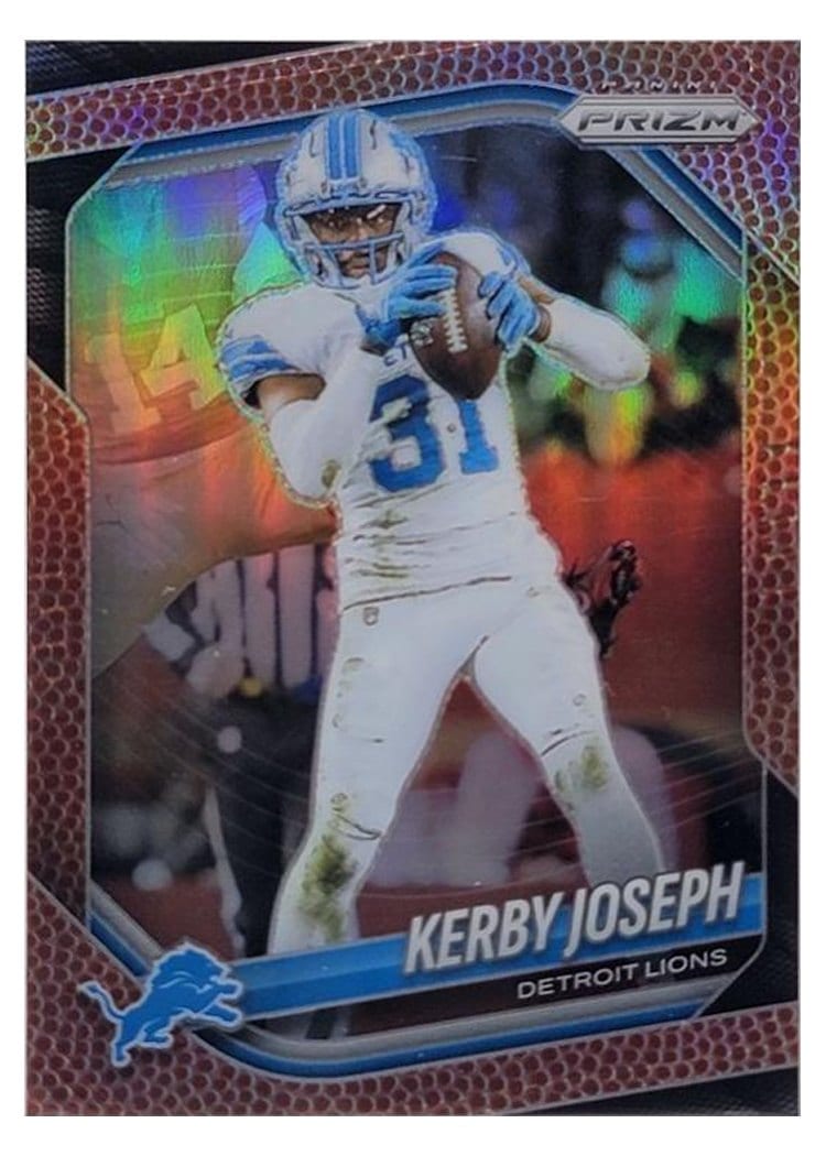 2025 Panini Prizm Base Set Kerby Joseph Pigskin #41 card