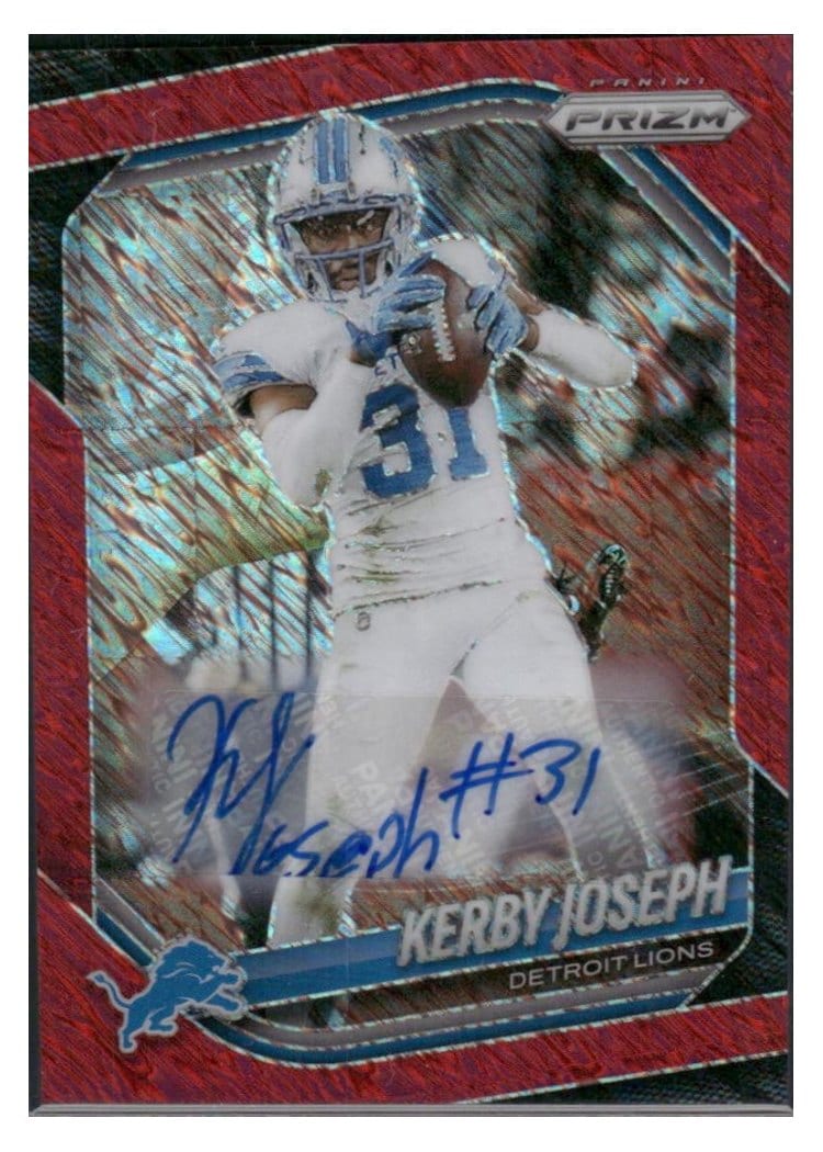 2025 Panini Prizm Base Set Kerby Joseph #41 card