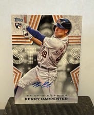 2023 Topps Baseball Stars Autographs (Series 1) Kerry Carpenter #BSA-KEC card