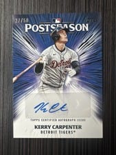 2025 Topps Postseason Performance Autograph Kerry Carpenter #PPA-KC card
