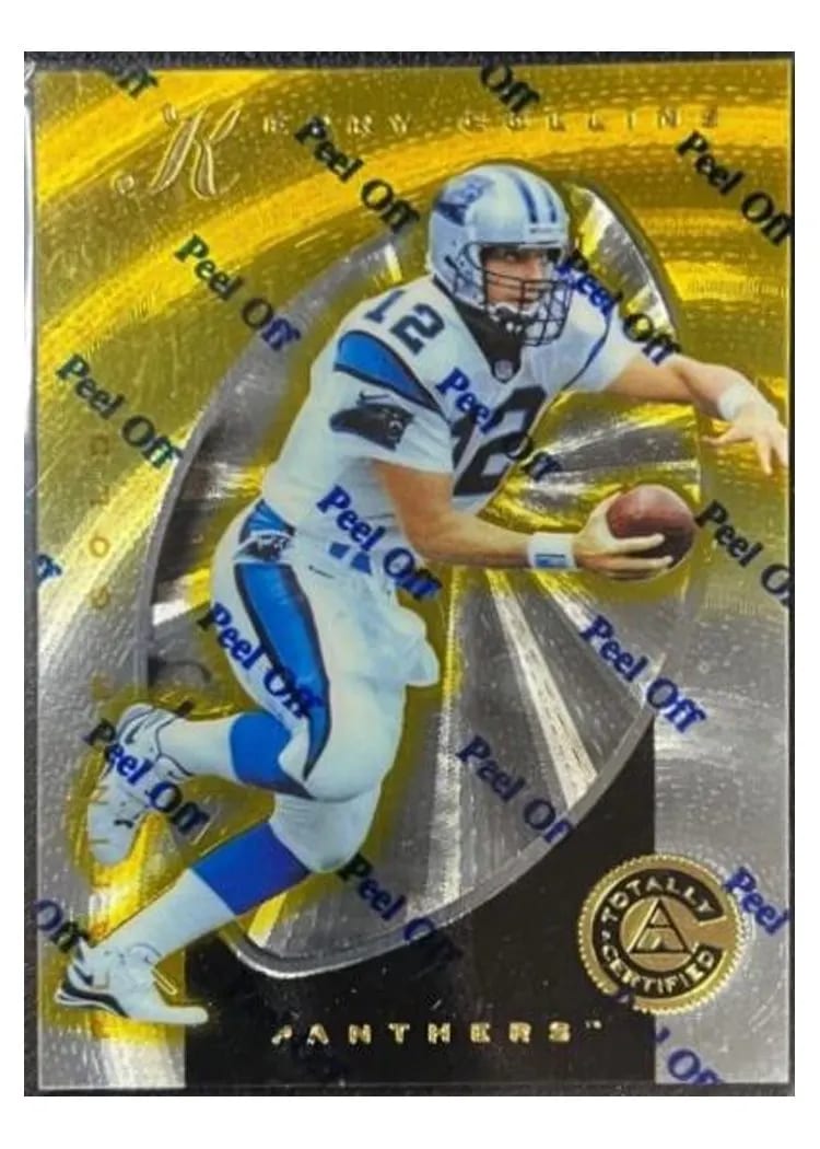 1997 Pinnacle Totally Certified Kerry Collins Platinum Gold #5 card