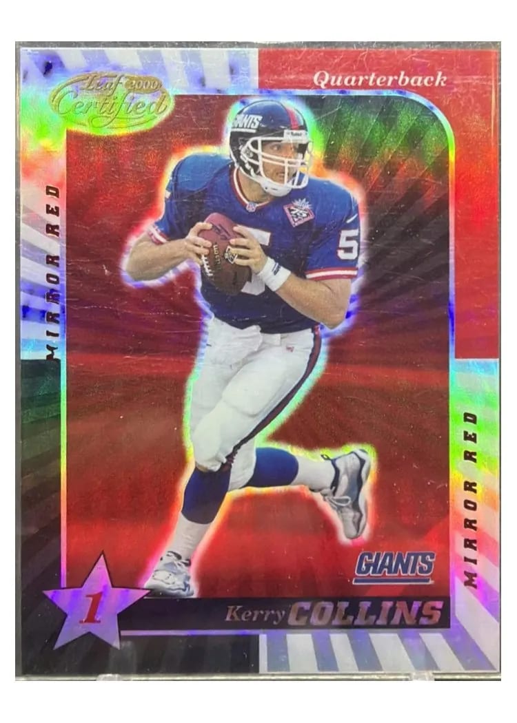 2000 Leaf Certified Kerry Collins #62 card