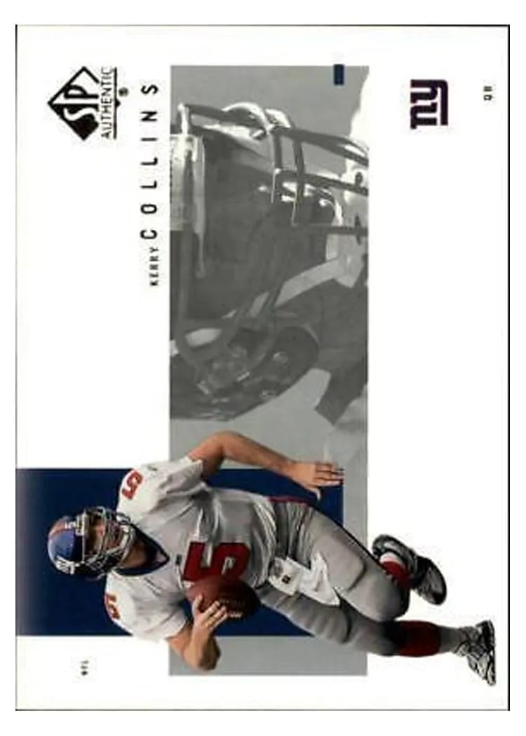 2001 SP Authentic Kerry Collins #59 card