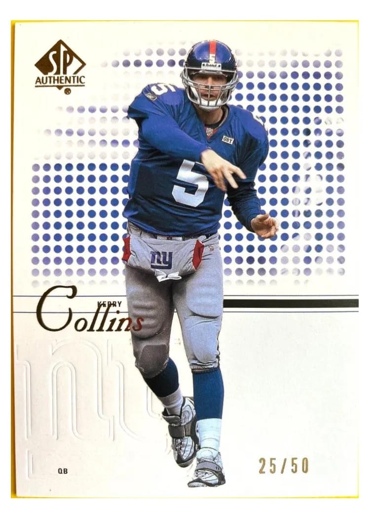 2002 SP Authentic Kerry Collins #58 card