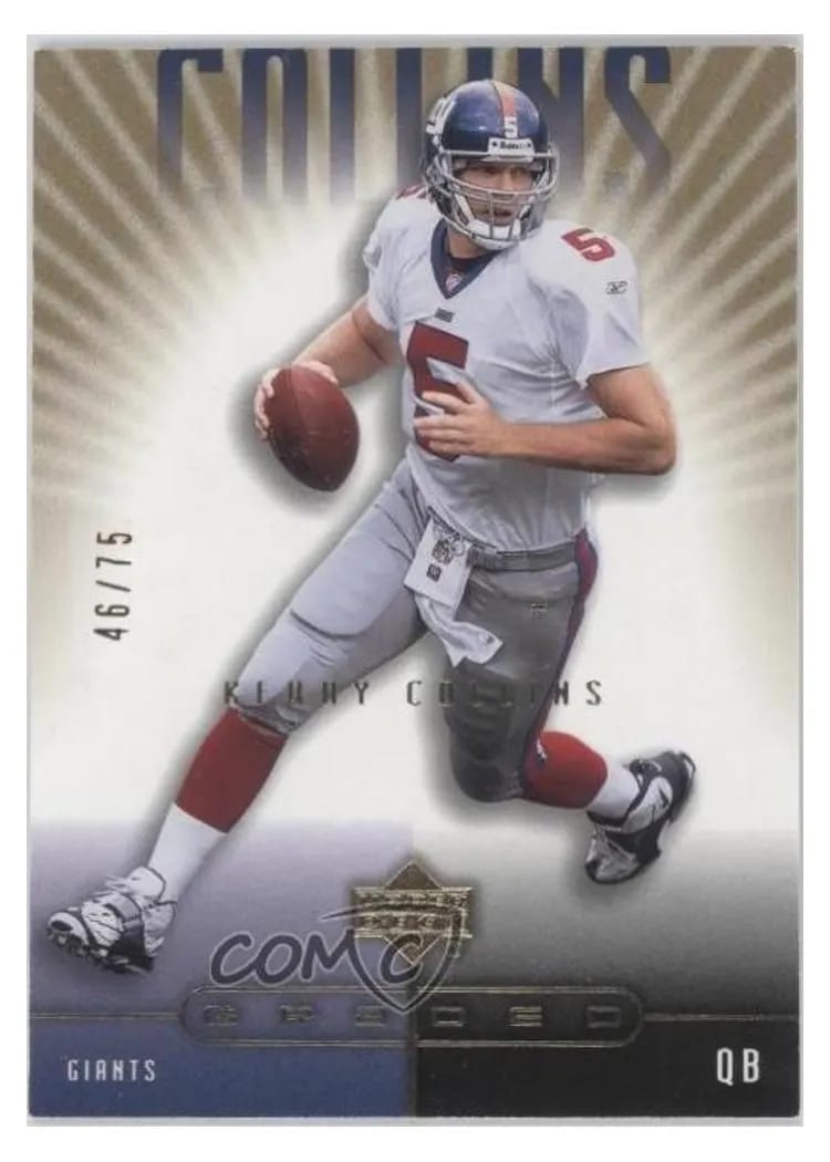 2002 Upper Deck Graded Kerry Collins #58 card