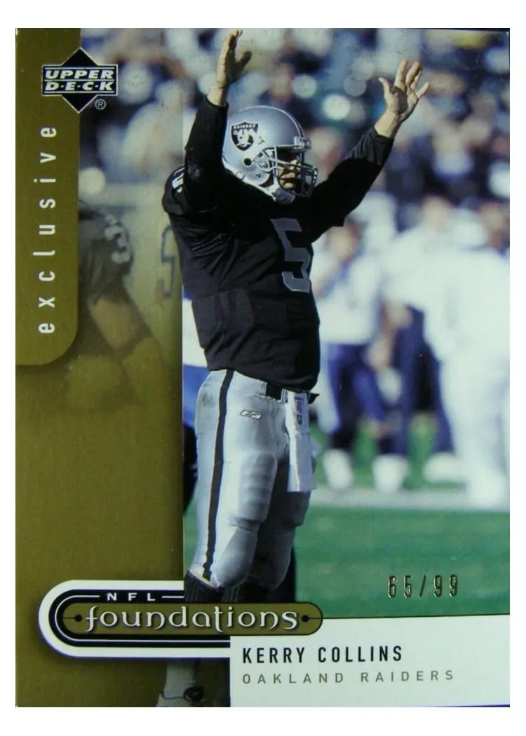 2005 Upper Deck Foundations Kerry Collins #68 card