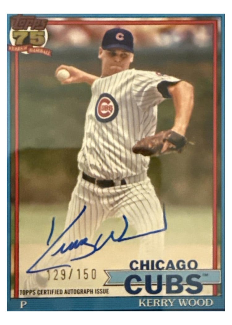 2026 Topps 1991 Topps Autographs Kerry Wood #91A-KW card