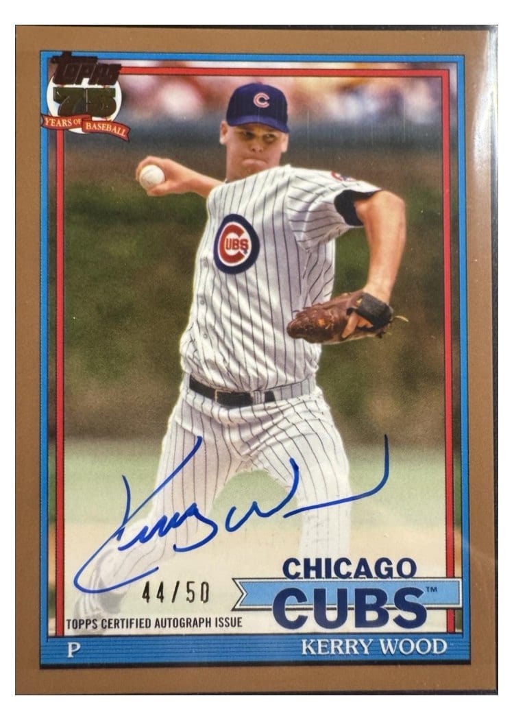 2026 Topps 1991 Topps Autographs Kerry Wood #91A-KW card