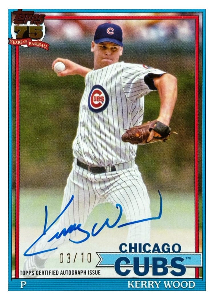2026 Topps 1991 Topps Autographs Kerry Wood #91A-KW card