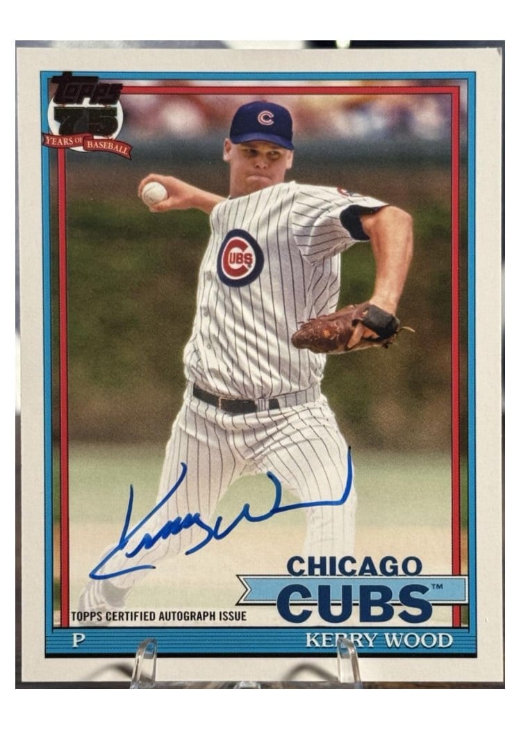 2026 Topps 1991 Topps Autographs Kerry Wood #91A-KW card