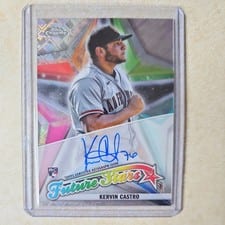 2022 Topps Chrome Logofractor Edition Future Stars Autographs Kervin Castro #FSA-KC card