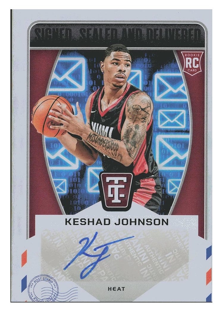 2024-25 Panini Totally Certified Signed Sealed and Delivered Keshad Johnson #SD-JOH card