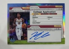 2024-25 Bowman University Chrome College Application Autographs Keshon Gilbert #CAA-KG card