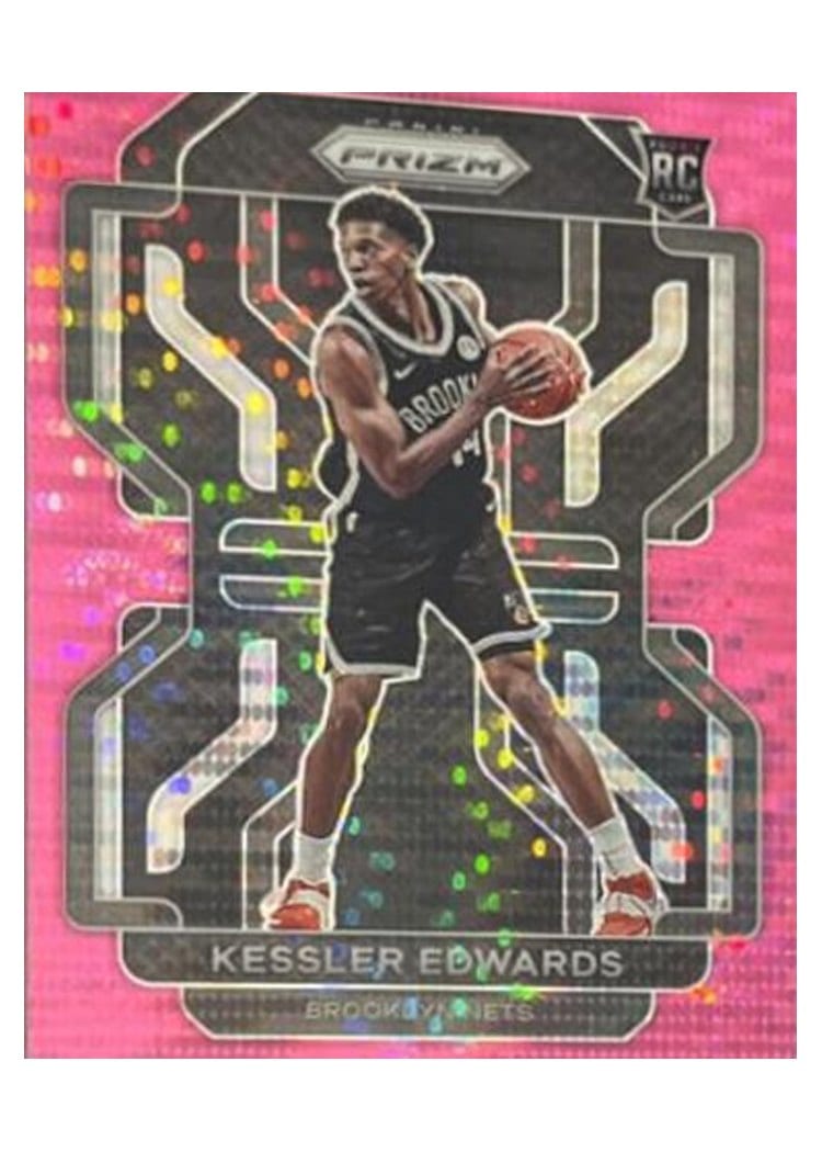 2021-22 Panini Prizm Base Set Kessler Edwards Pink Pulsar Prizm #284 card