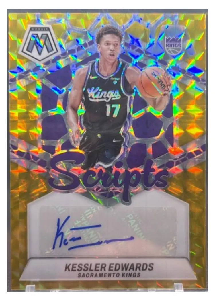 2023 Panini Mosaic Scripts Kessler Edwards #MS-EDW card